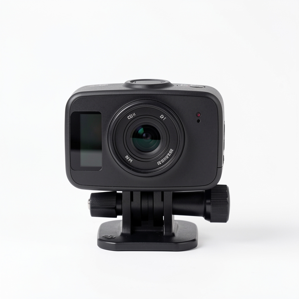 DJI Osmo Action 4 akciona kamera sa prednjim i zadnjim OLED ekranom na beloj pozadini