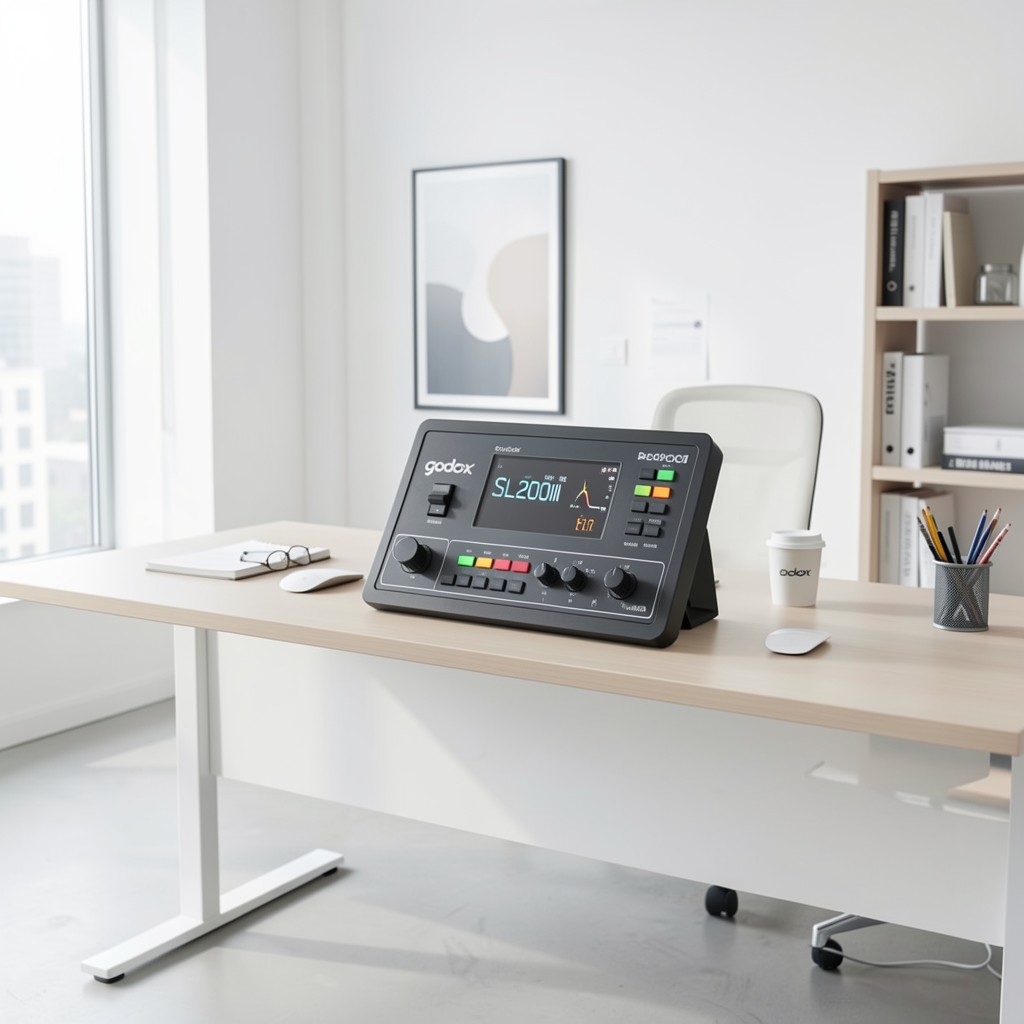 Godox SL200II upravljački panel sa dimmer klizačem i color temperature kontrolom
