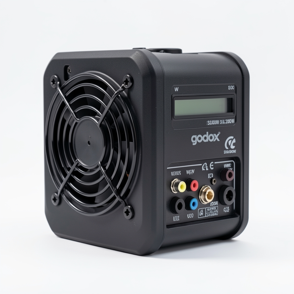 Godox SL200II W 200W daylight LED video svetlo sa ventilatorom i kontrolama na zadnjoj strani