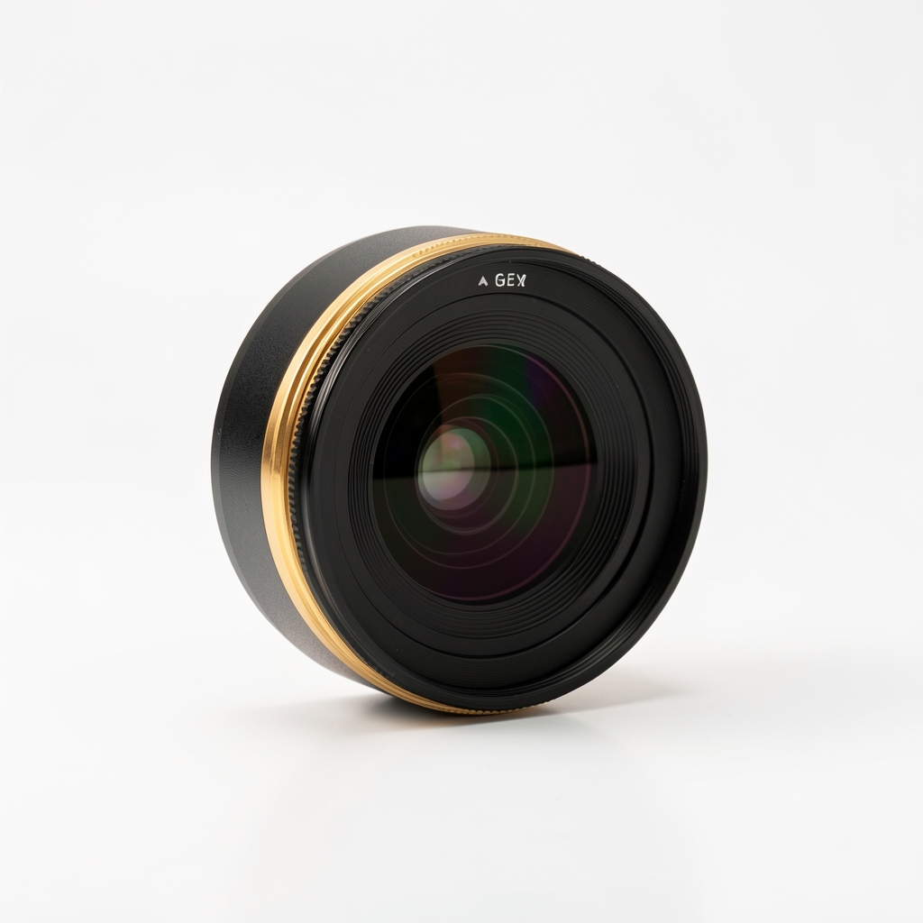 Sony FE 50mm f/1.2 GM profesionalni prime objektiv sa zlatnim prstenom i crnim kućištem na beloj pozadini